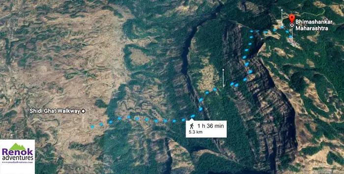 bhimashankar trek distance