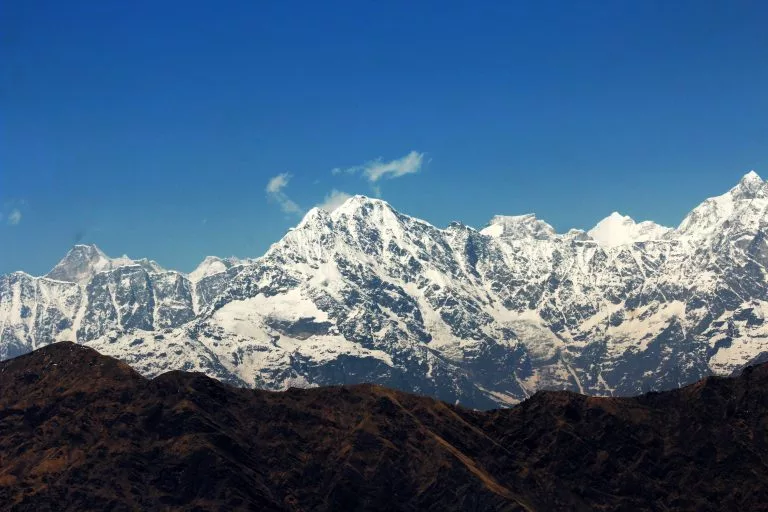 View of the uttarakhand himalayas from Kumaon